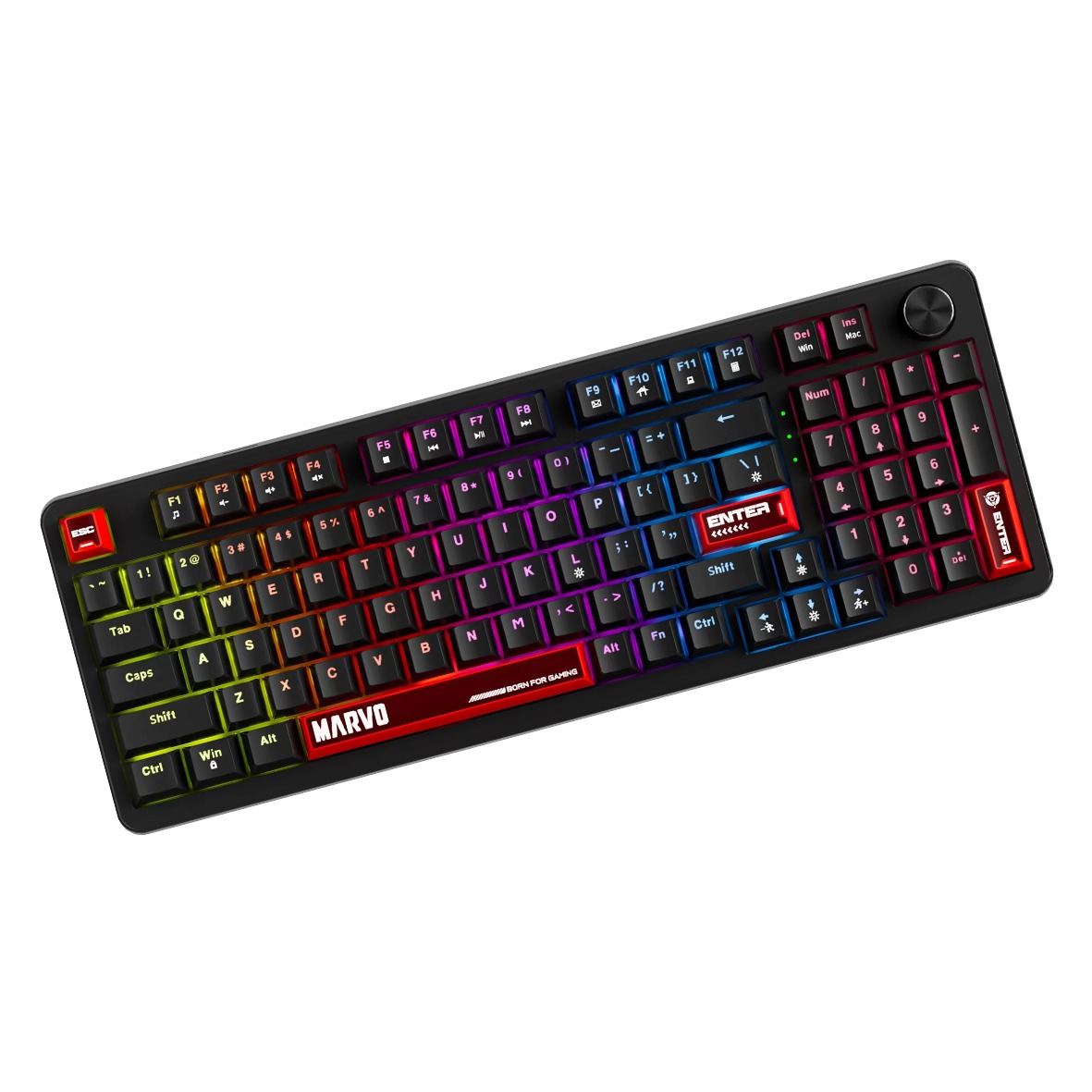Teclado mecánico gamer Marvo KG937 rgb