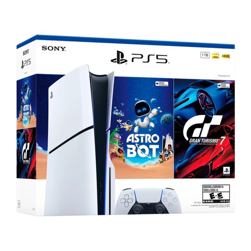 PlayStation 5 Slim 1TB Disco – Astro Bot + Gran Turismo 7
