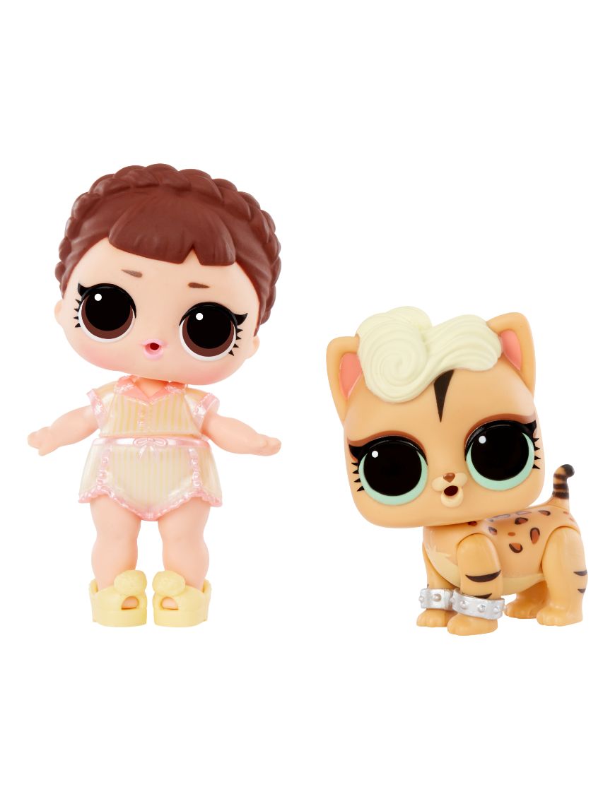 Muñeca Lol Surprise Pack X2: Tot+Pet Sleeping B.B.+Funky Kat