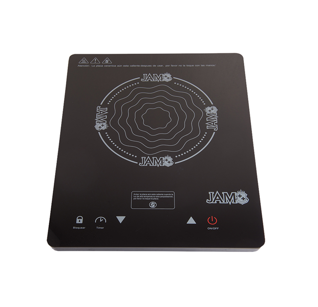 Placa Vitrocerámica JAM de 1 Quemador con Control Táctil Premium