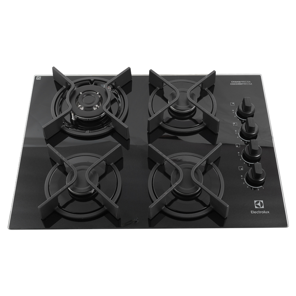 ANAFE GAS 4 BOCAS VIDRIO NEGRO — photo 3