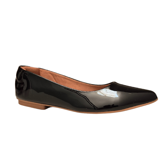 MENINA FLOR 976 CHATITA VERNIZ NEGRO