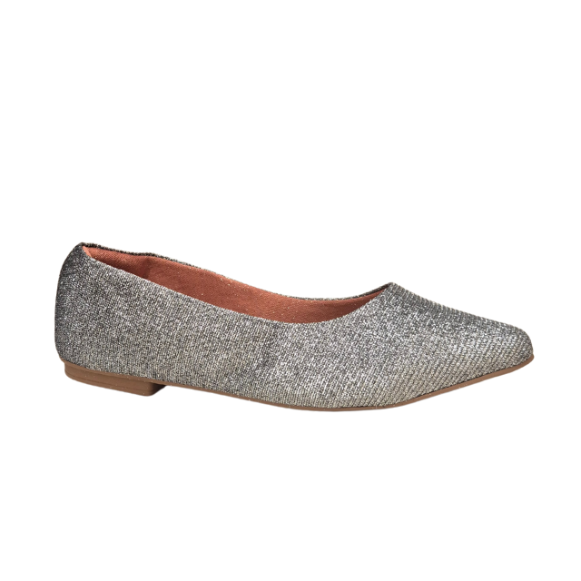 MENINA FLOR 954 CHATITA GLITTER PLATA