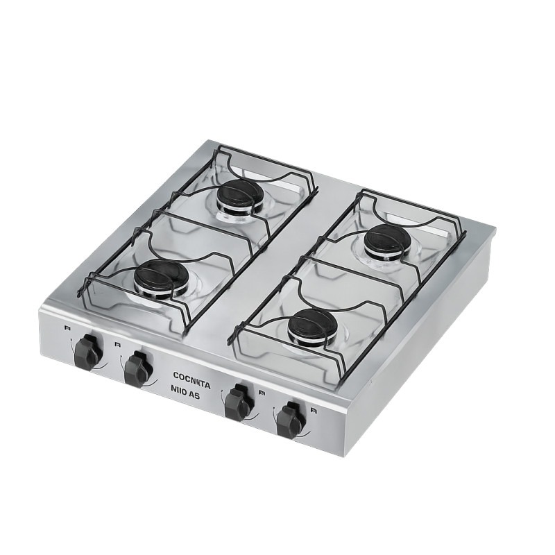 COCINA DE MESA MIDAS INOX 4 HORNALLAS A GAS