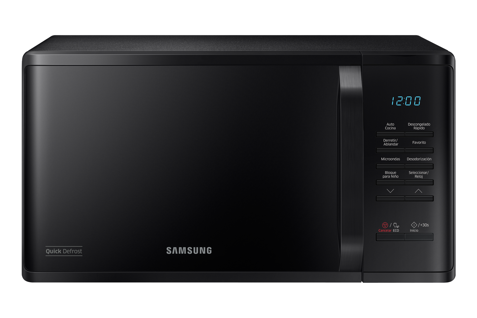 Microondas Samsung 23Lts con Quick Defrost Negro 220V 50Hz
