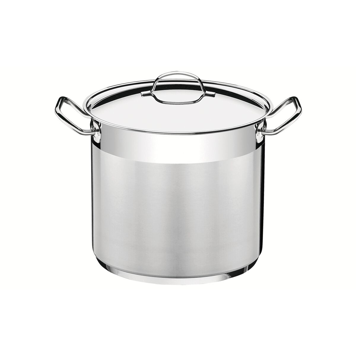 Cacerola Alta Tramontina Professional Triple Fondo De Acero Inoxidable 28 Cm 15,70 L