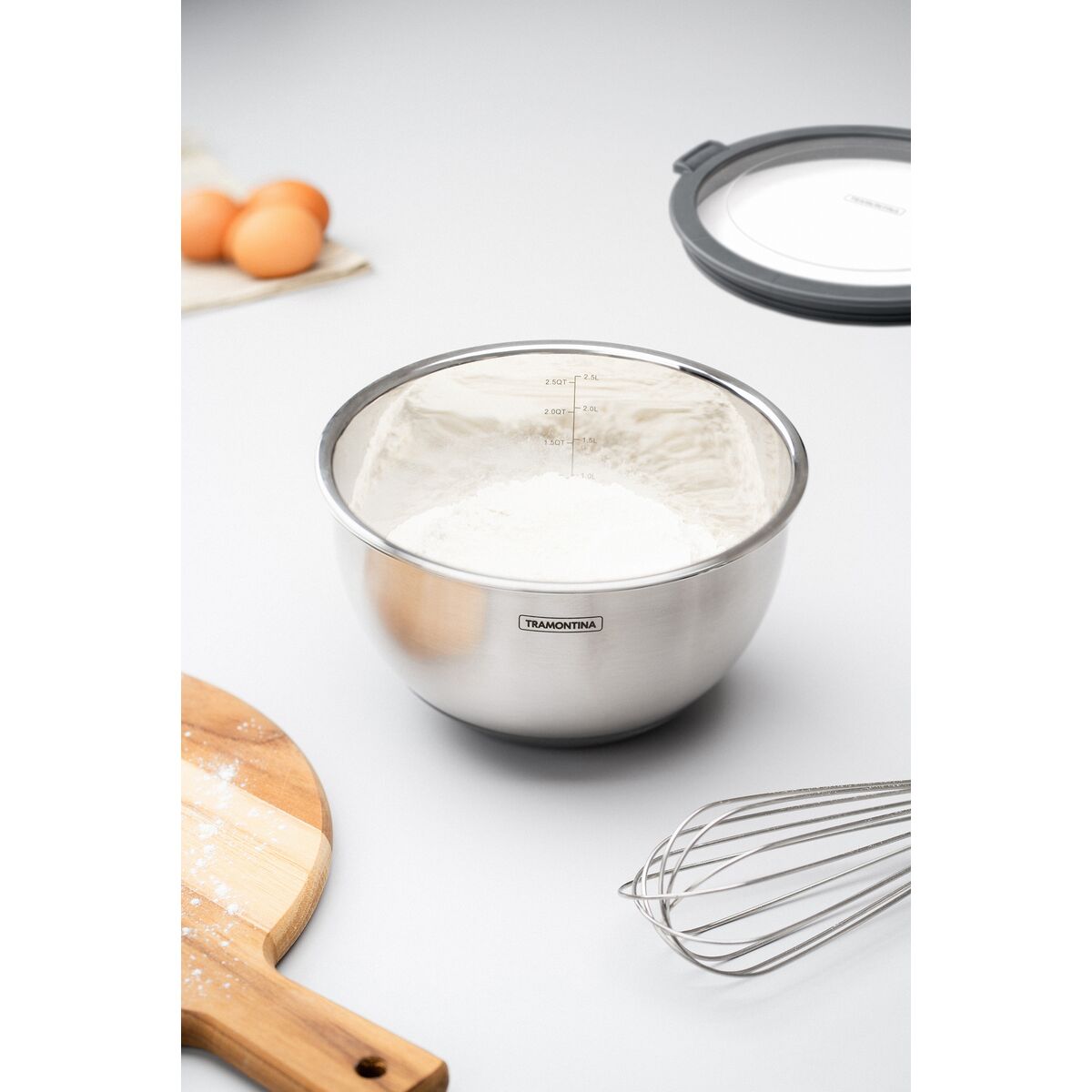 Recipiente Redondo Tramontina Cucina en Acero Inoxidable 3 L — фото 2