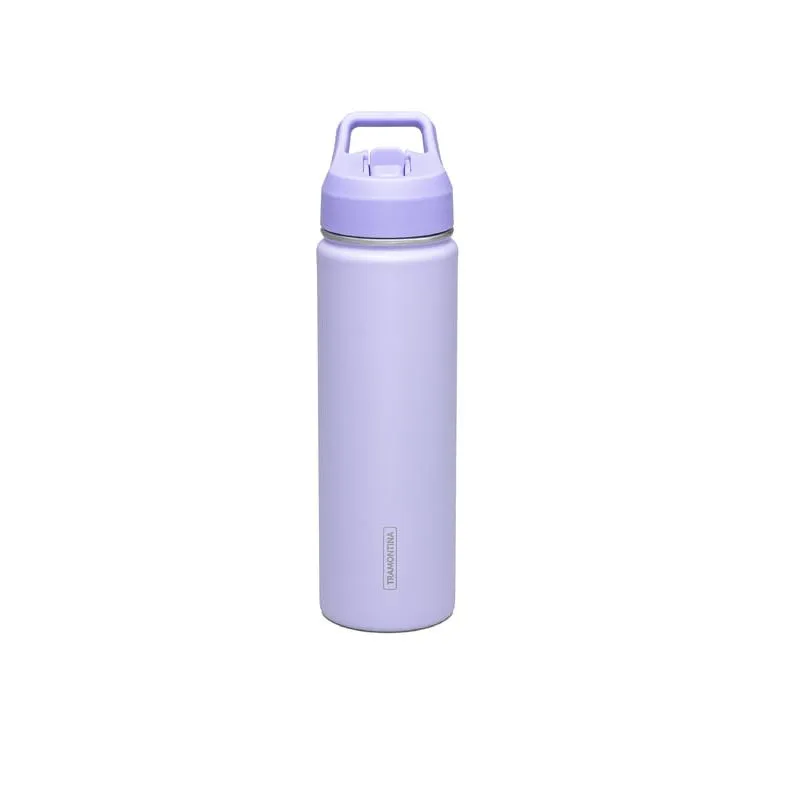 Termo Tramontina 650 ml en Acero Revestido Lila con Sorbete