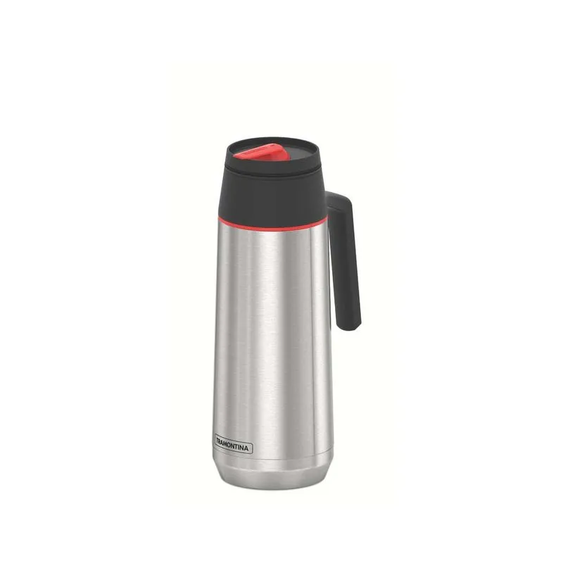 Termo Con Sifon Tramontina Exata De Acero Inoxidable Con Ampolla De Acero 750 Ml