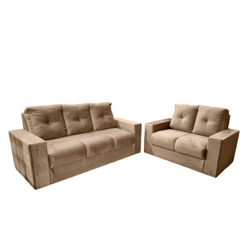 JUEGO DE LIVING JB - RUBI 3X2 - BEIGE COVERT