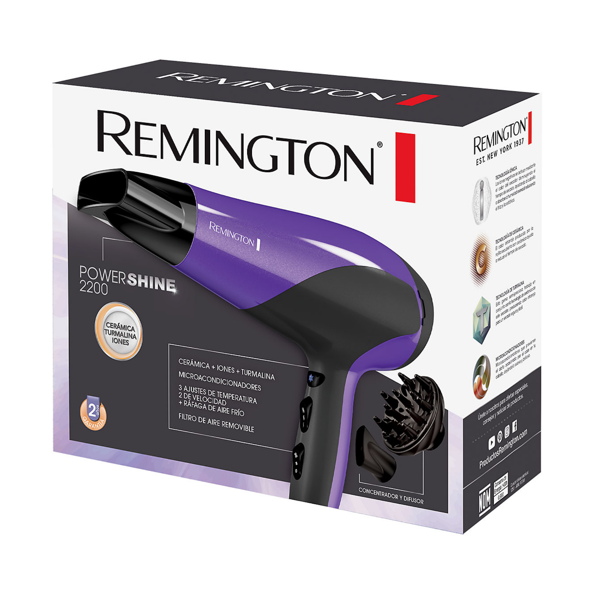 SECADOR DE PELO REMINGTON DAMAGE PROTEC - D3190