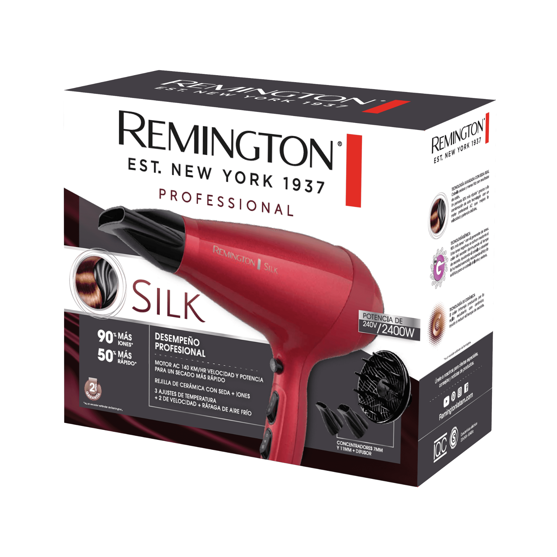 SECADOR DE PELO REMINGTON SILK - AC 9096 - R153