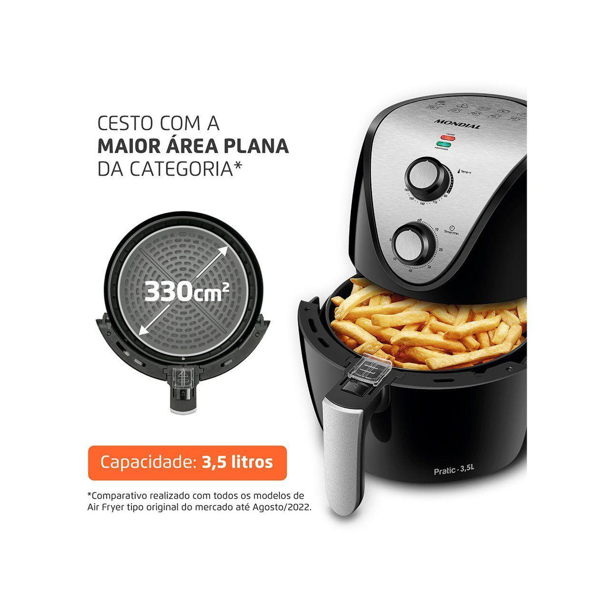 Freidora de Aire Mondial Air Fryer Family 3,5L AF-30i — photo 2