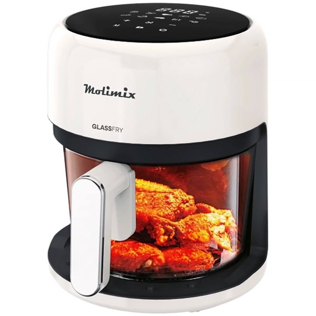 Freidora de Aire Molimix Glass Fry 3,7L Digital MAF-37-VD