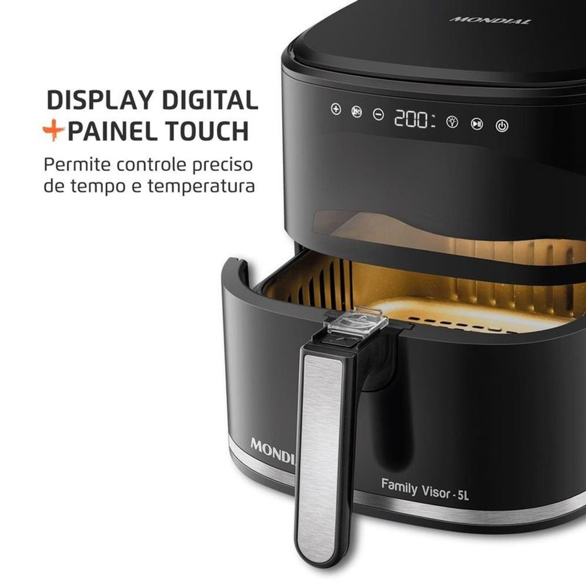 Freidora de Aire Mondial Family 5L Digital Visor AF-50-DV — photo 2