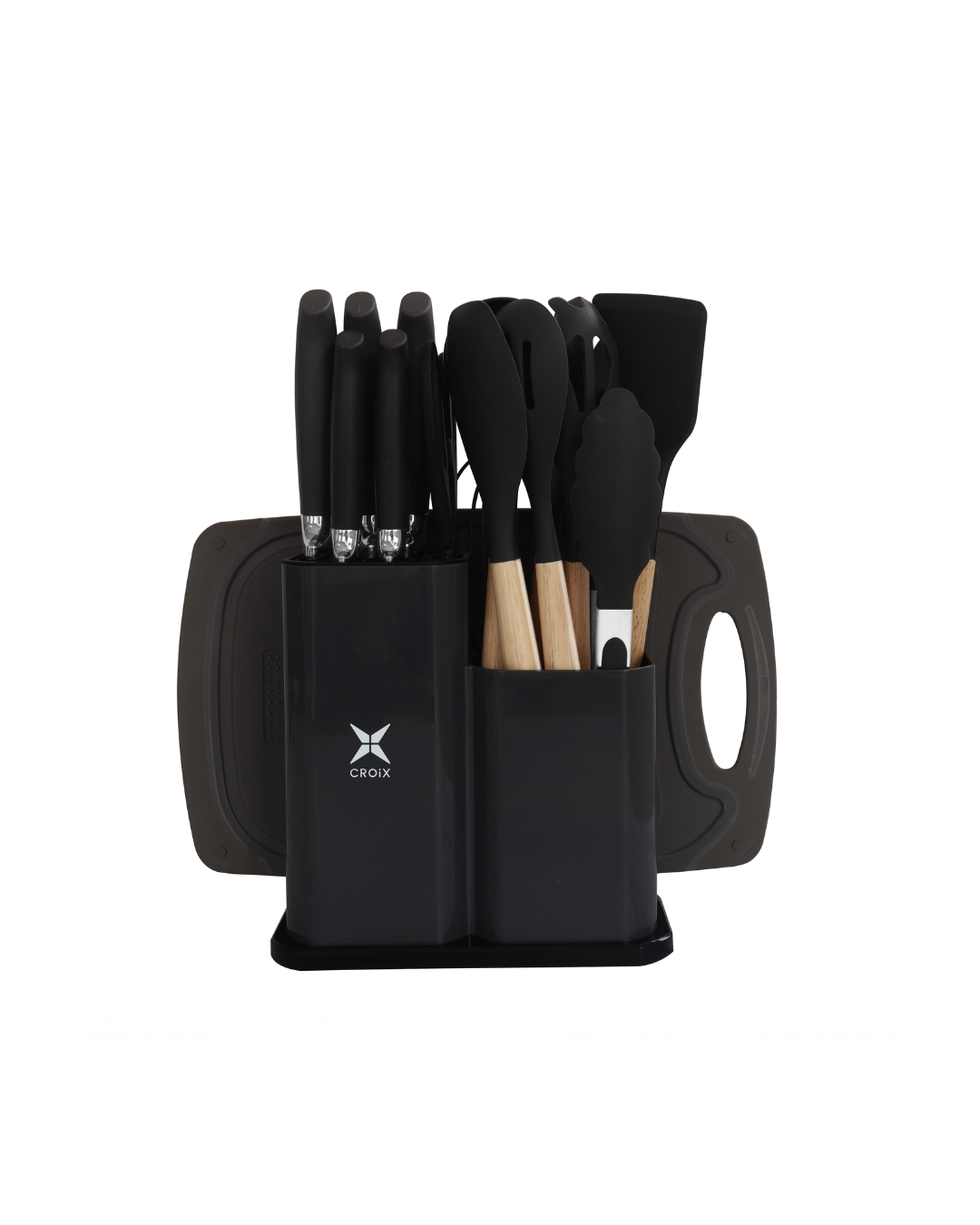 Set Croix de silicona para cocina 19 piezas negro 630620