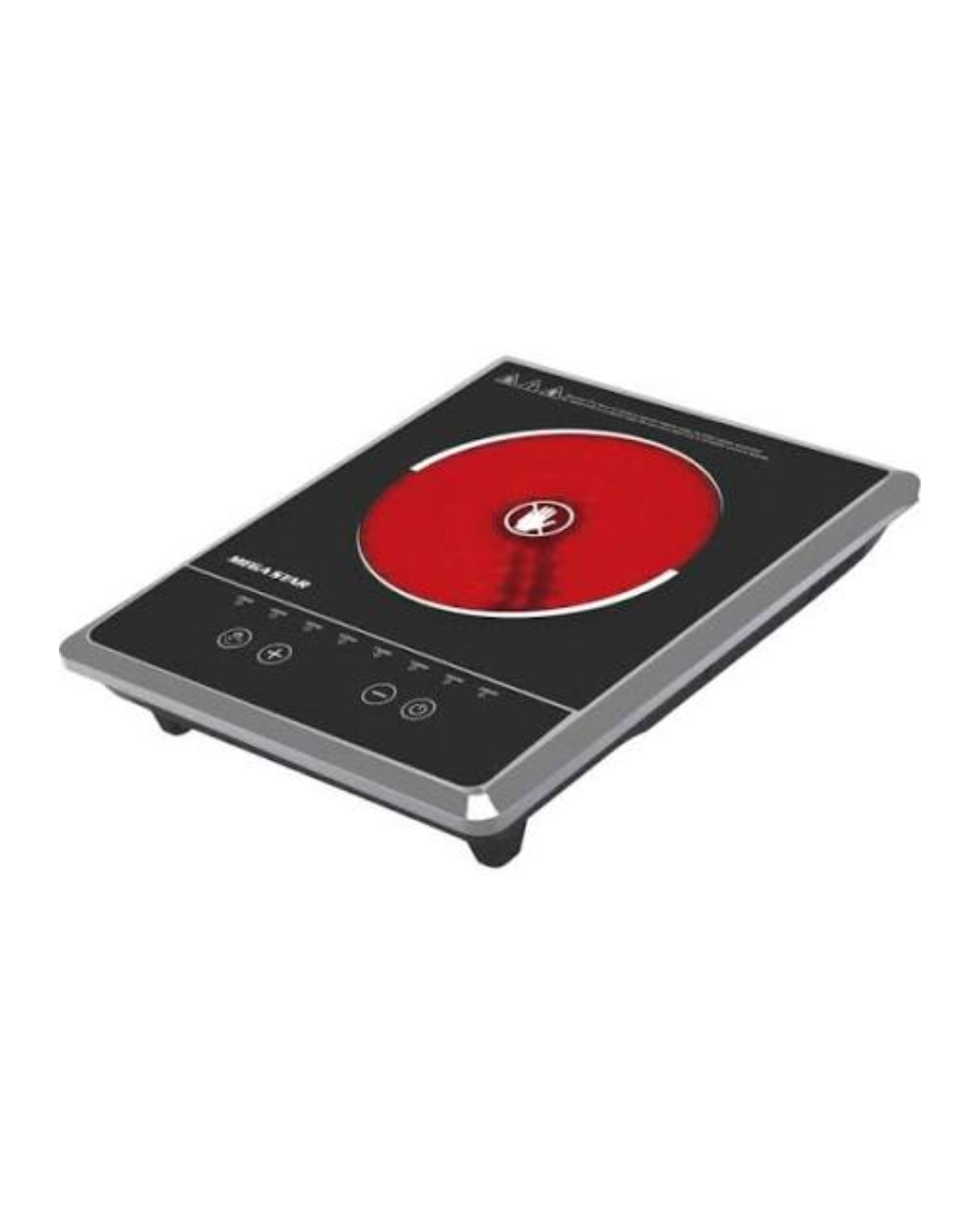 Placa Megastar 2000w vitrocerámica negro modelo ER60B
