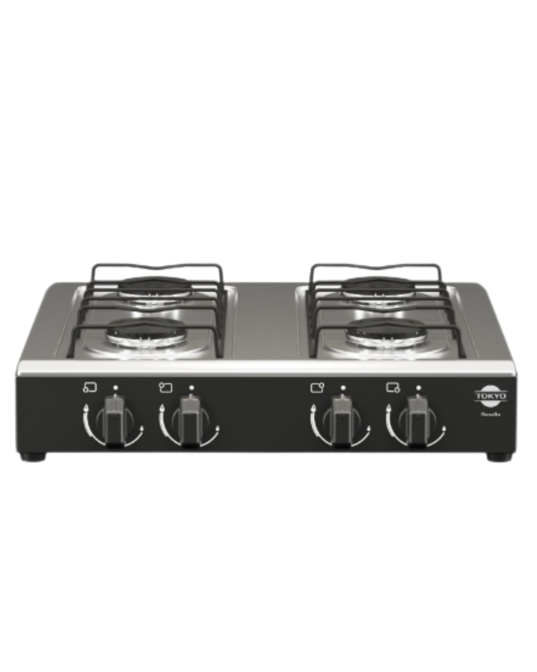 Cocina Tokyo de Mesa 4 Hornallas a Gas Negro T3677