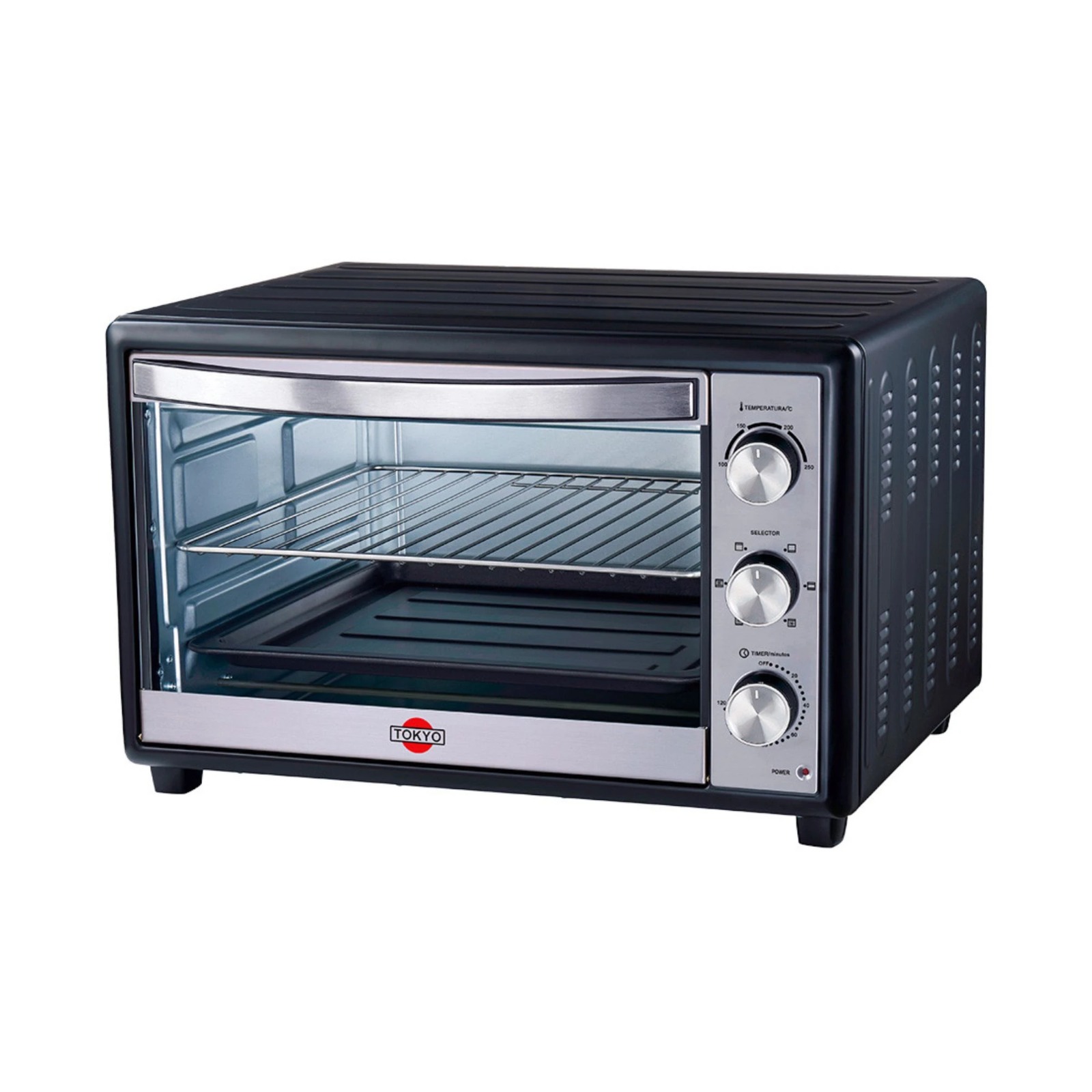 Horno Tokyo Eléctrico Listo Plus 46L negro T2980