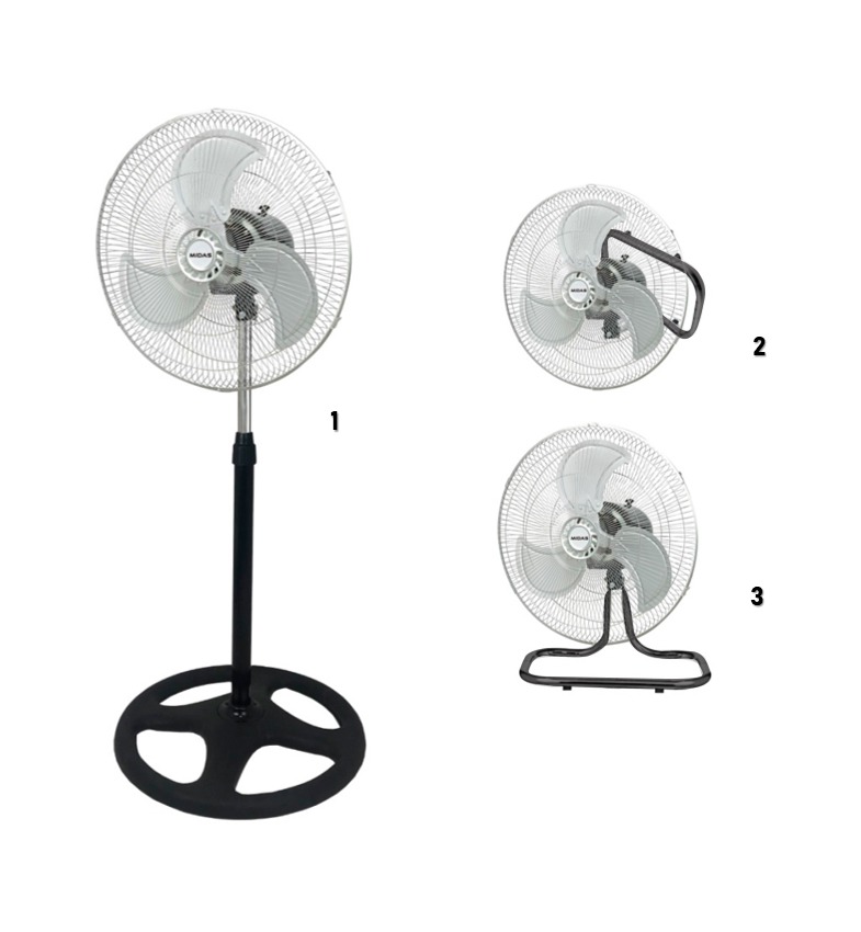 Ventilador Midas 18" 3 en 1 modelo MD-VE1805