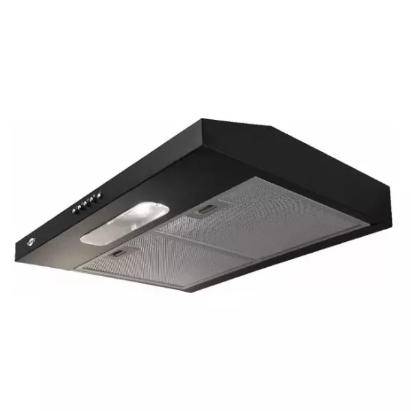 Purificador/Extractor Tokyo de cocina SLIM60 negro luz led