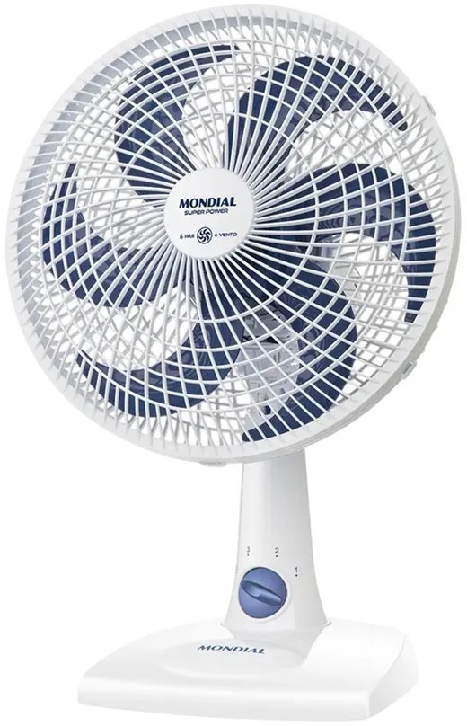 Ventilador Mondial piso/mesa 30w 30cm color blanco VSP-30W