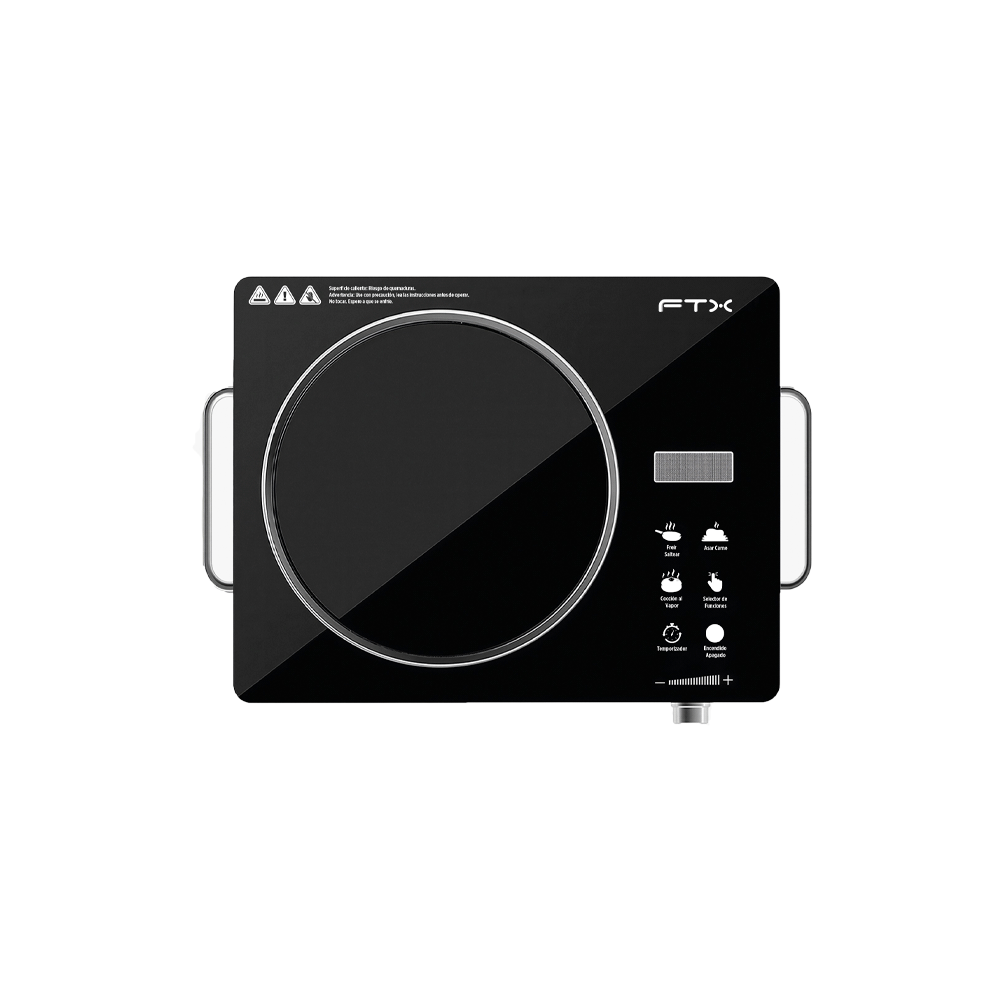 Placa FTX infrarroja 3500w con asas negro modelo FEC-1H