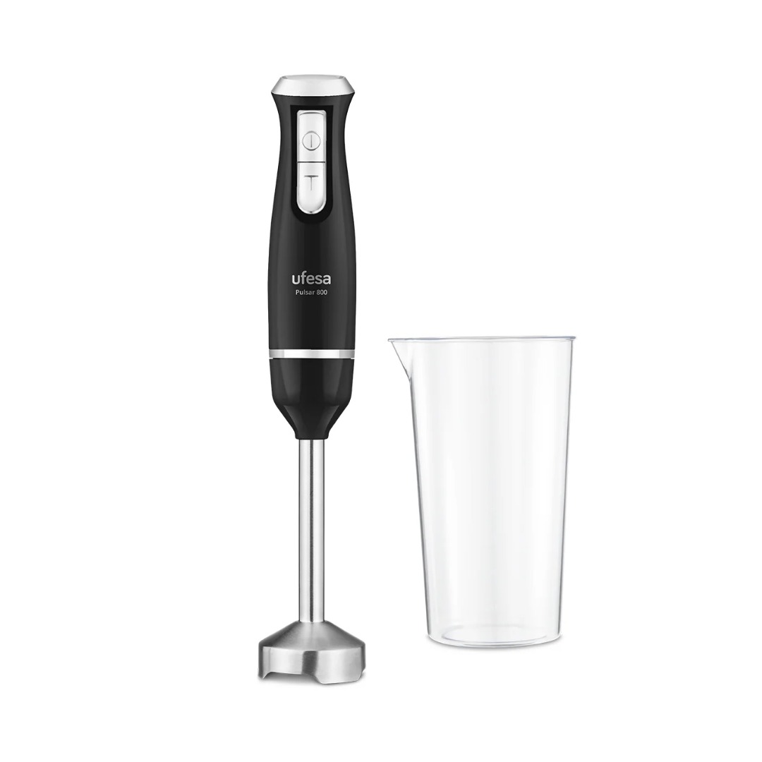 Mixer Ufesa Pulsar 800 negro con vaso modelo 10014440