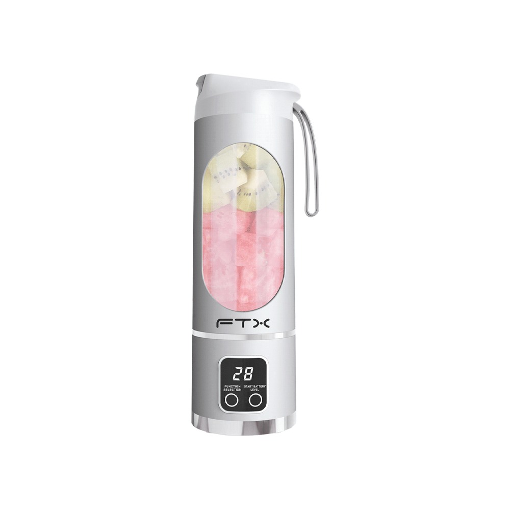 Licuadora FTX portátil 25w recarg 3 func blanco PB-WH 127110