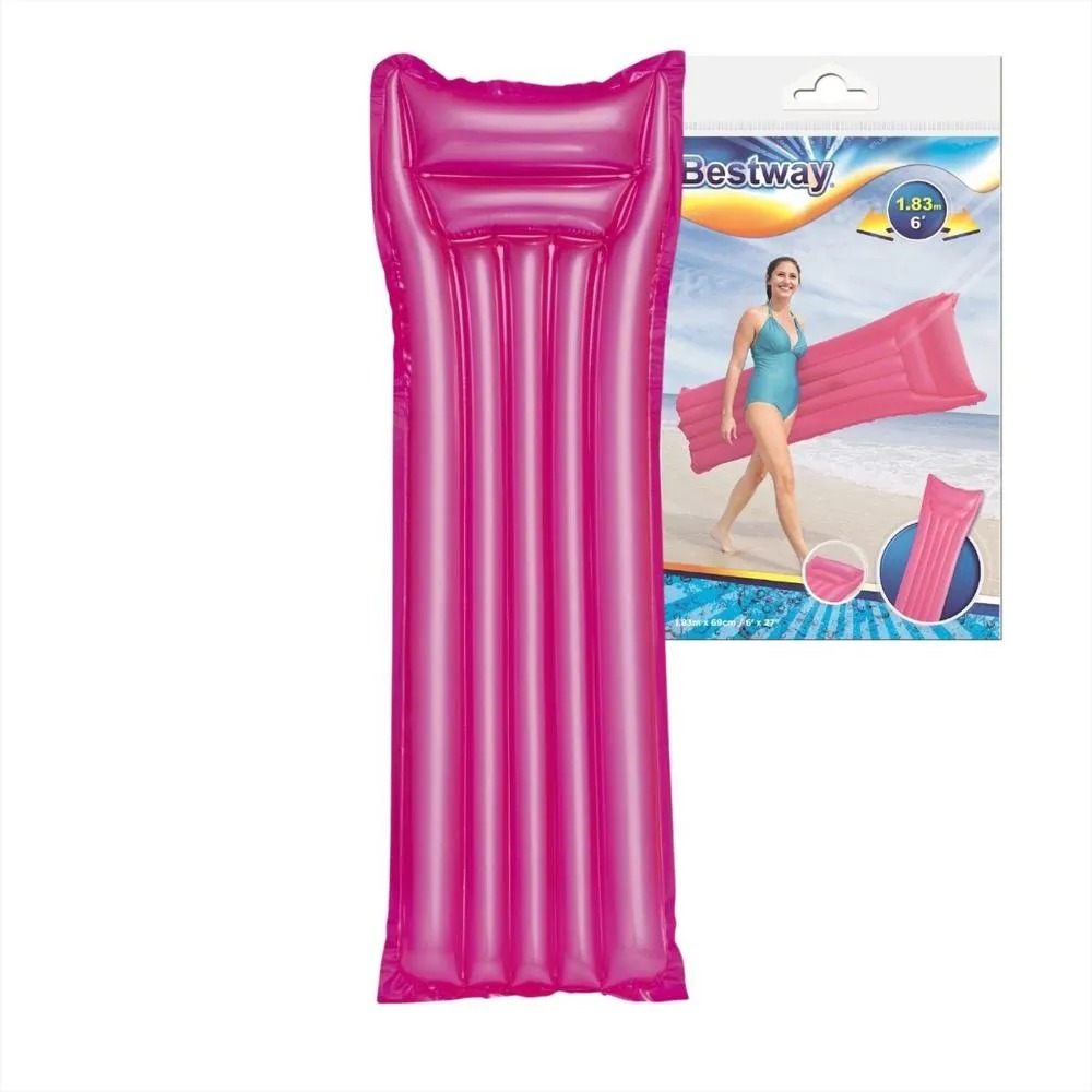 Flotador Bestway diseño cama 44007 1,83mX69cm rosado