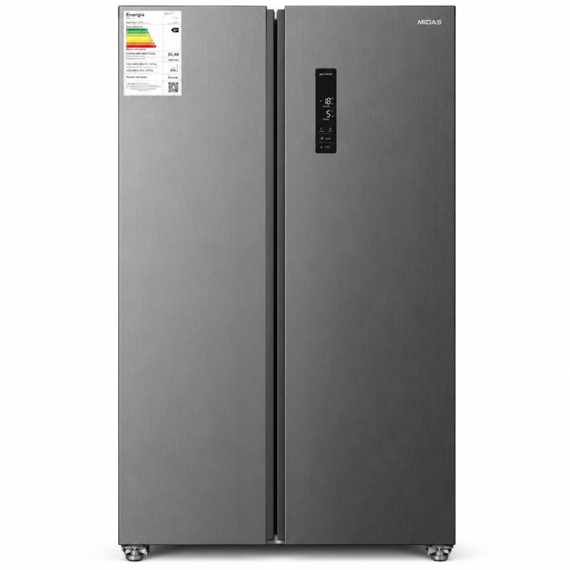 Heladera Midas Side by Side Inox 430 litros F/S MD-MHX475