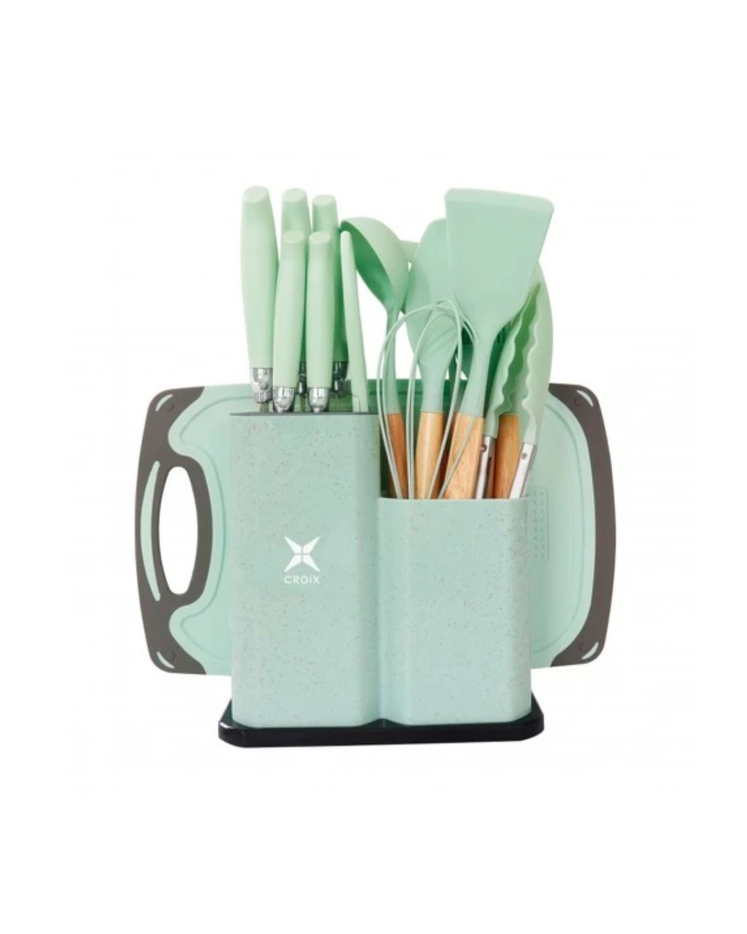 Set Croix de silicona para cocina 19 piezas verde 630623
