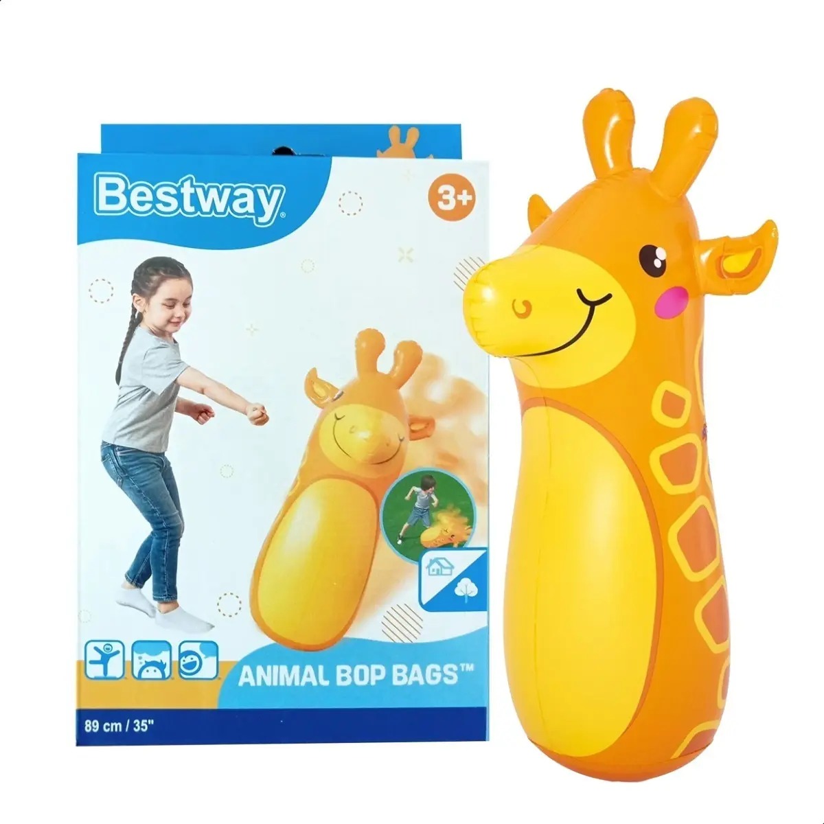 Muñeco Bestway inflable diseño jirafa 52152