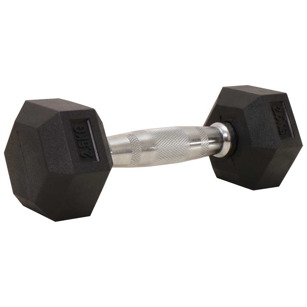Mancuerna hexagonal pvc athletic 2.5 kg
