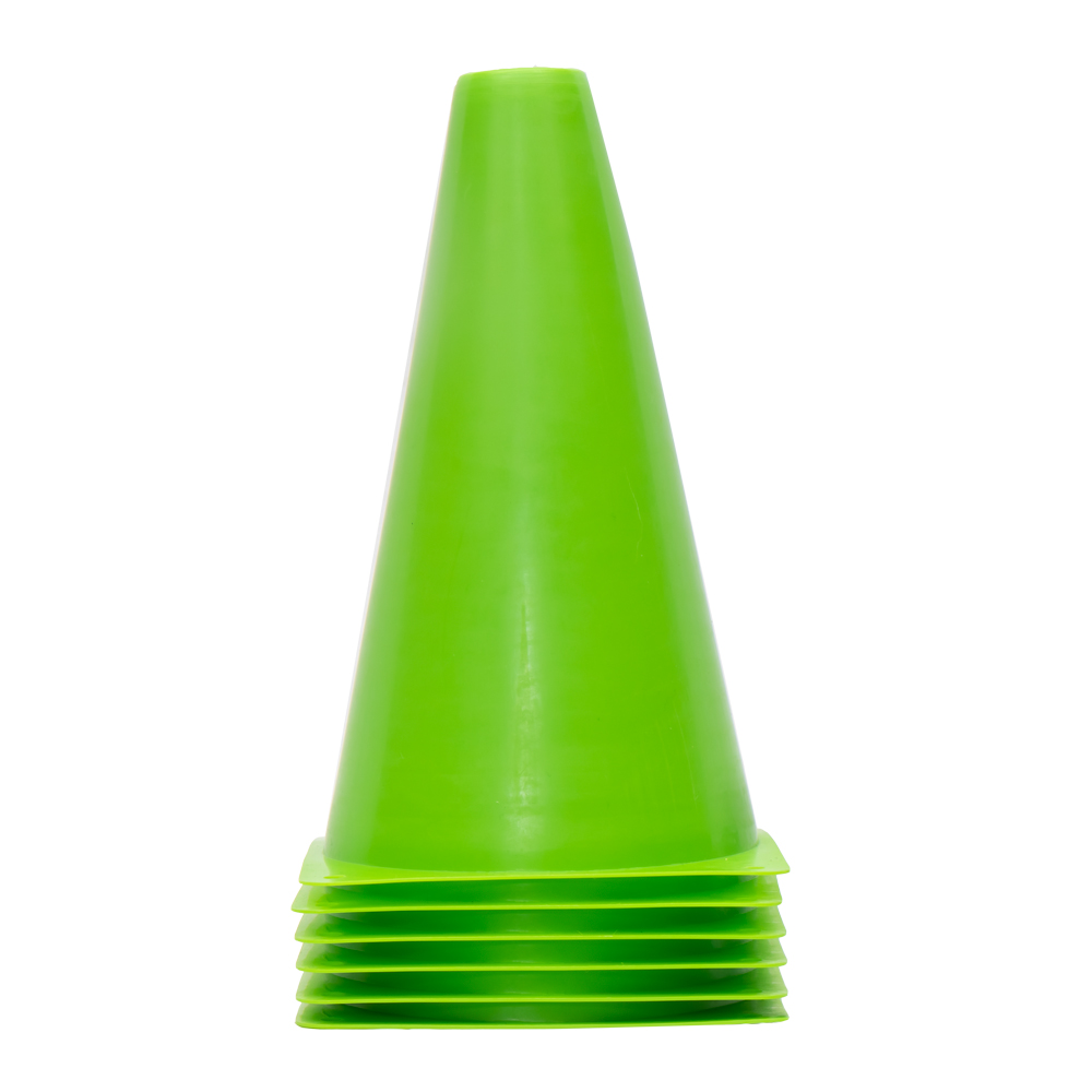 SET DE CONOS ''9'' VERDE X 6 UNI. BRAVO
