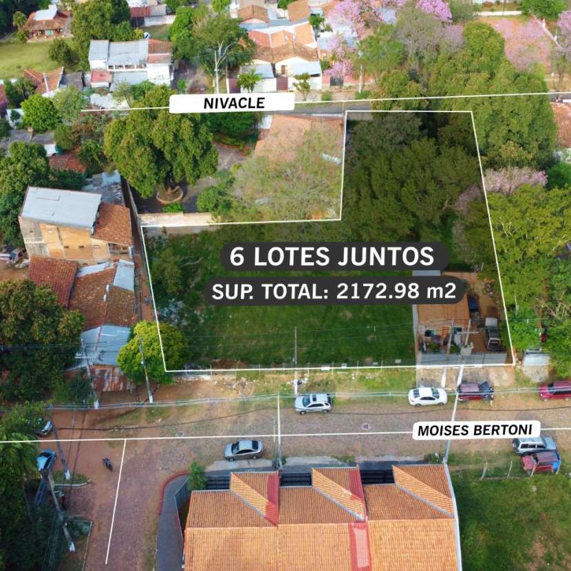 Imagen 1 de 6 terrenos juntos en Lambaré