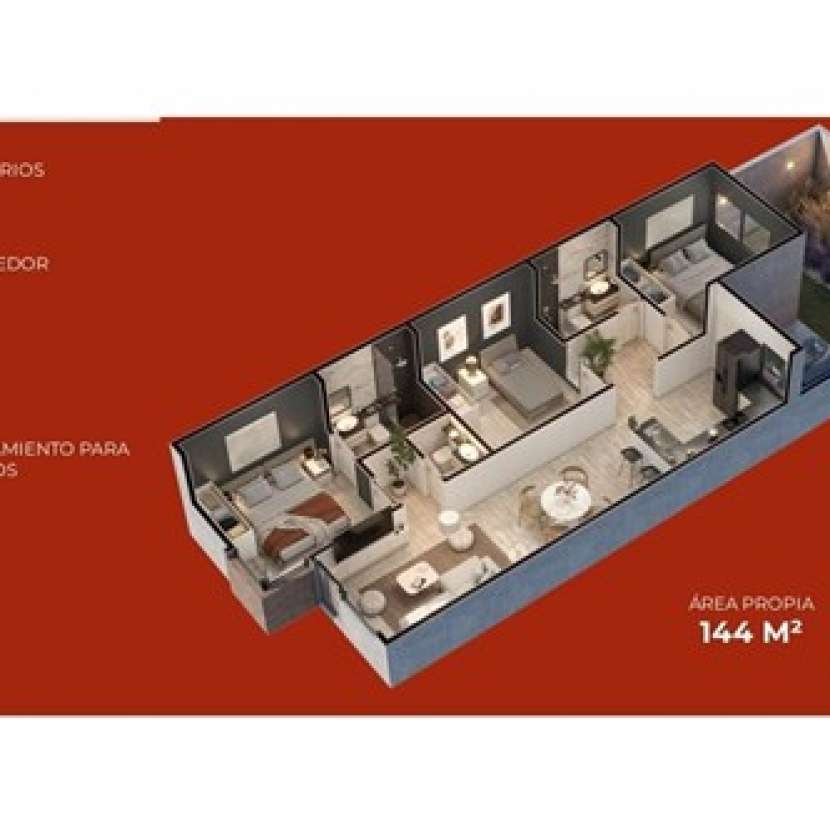 Imagen 2 de Duplex tipo departamento en condominio exclusivo Luque Barrio Loma Merlo
